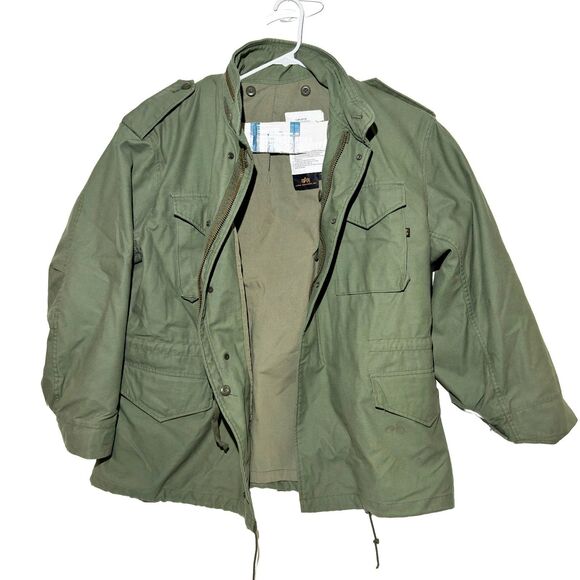 Alpha Industries M-65 Field Jacket XL Reg OG107 Green w/ Liner Vietnam USGI EUC - Picture 4 of 16